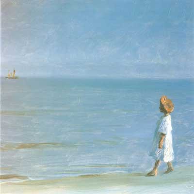 Peder Severin Kroyer The Little Girl on Skagen Beach